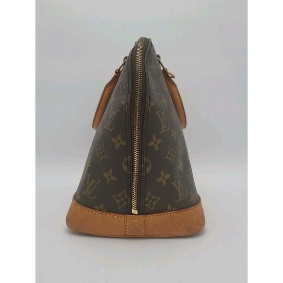 LOUIS VUITTON ALMA HANDBAG MONOGRAM M51130 SD0965 Large 9 X 13.5 X 6.3 Authentic - Picture 2 of 16
